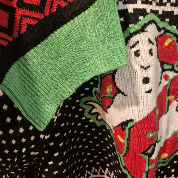 New Ghostbusters Ugly Christmas Light Up Sweater! Size 5XL - Picture 4 of 8